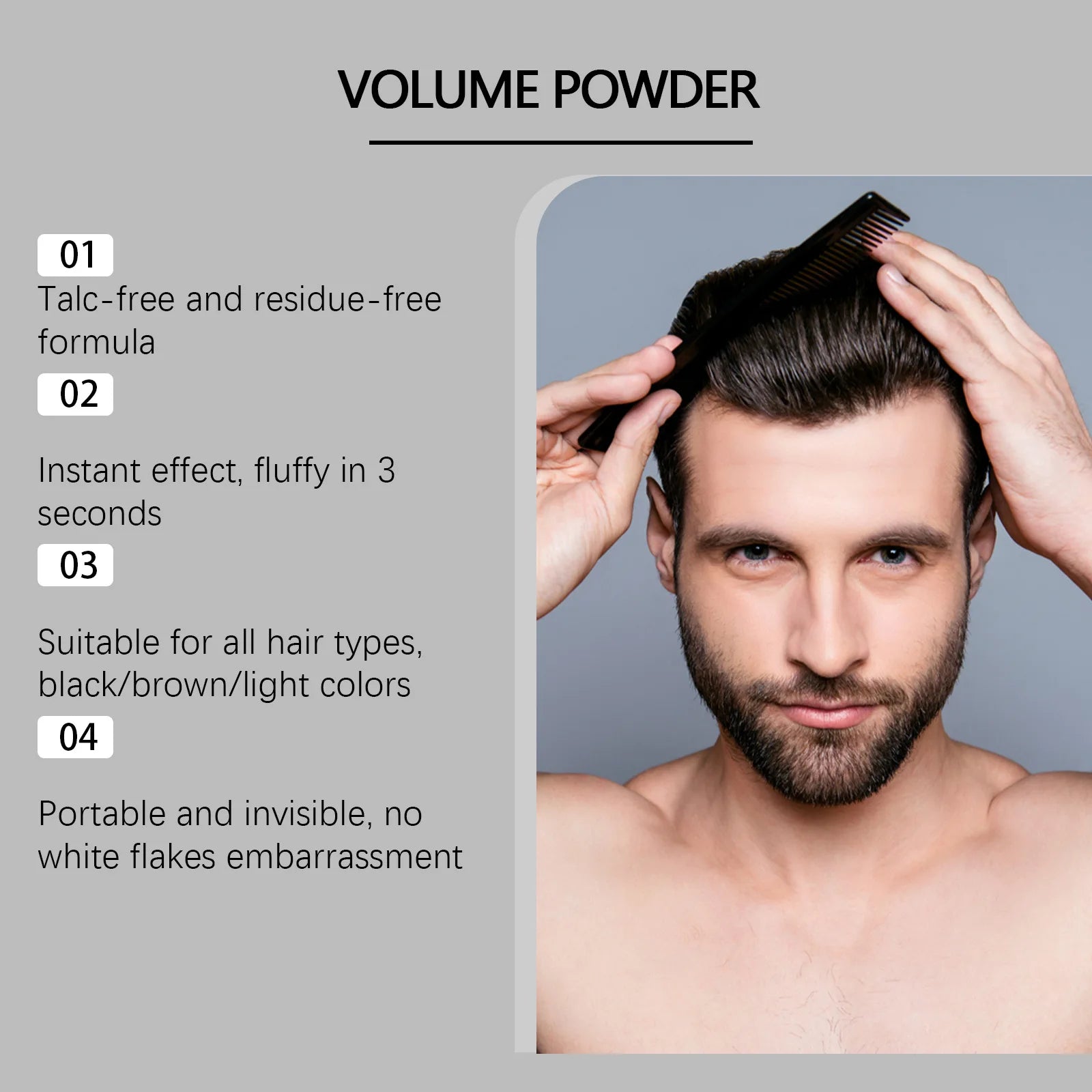 Jaysuing Hair Volume Powder – Instant Root Lift & Texture Hair Volumizing Powder Zpaxo