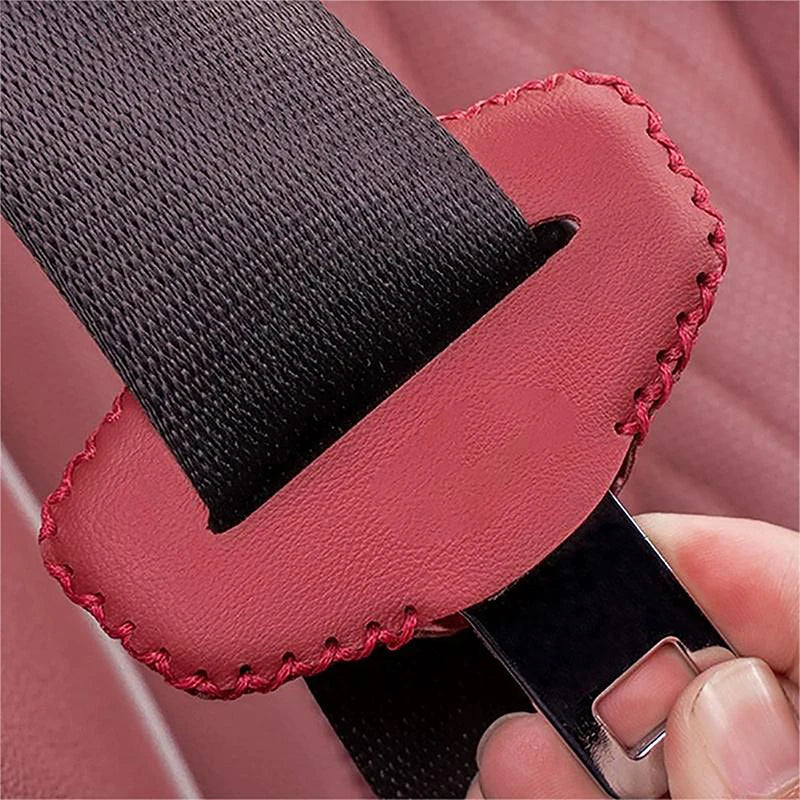 Leather Car Seat Belt Buckle Cover – Universal Anti-Scratch