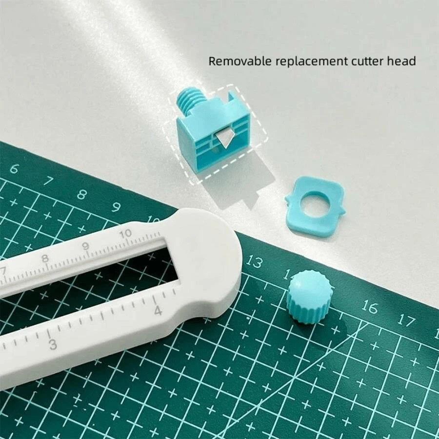 360 Degree Rotate Circle Cutter Paper Card Photo Safe Circular Paper Cutter Circle Shape Crafts DIY Round Cutting Tool Cardstock Zpaxo
