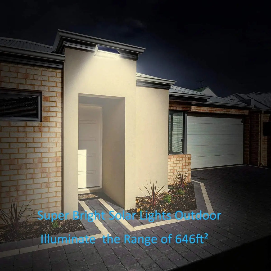 Solar Lights Outdoor 1100LM Sunlight PIR Motion Sensor Waterproof Zpaxo