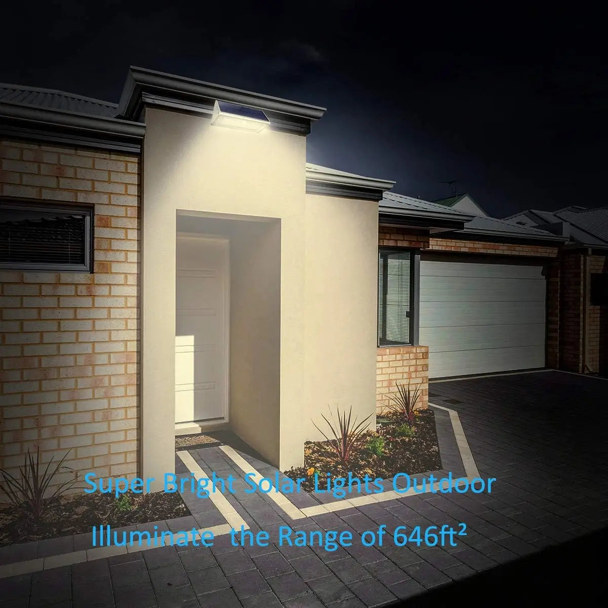 Solar Lights Outdoor 1100LM Sunlight PIR Motion Sensor Waterproof Zpaxo