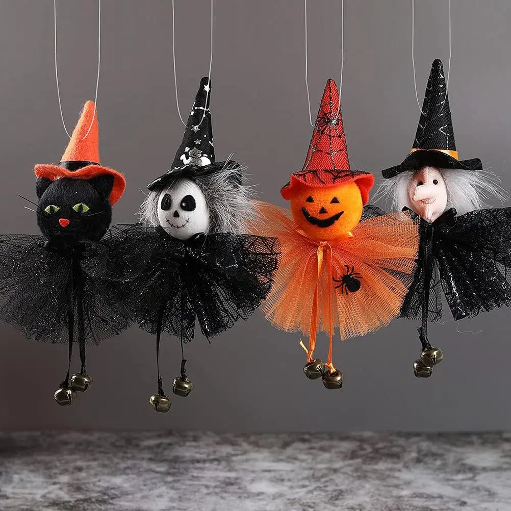 Halloween Hanging Ghost Decoration Funny Pumpkin Witch Spooky