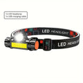 XPE+COB LED Headlamp – USB Rechargeable & Magnetic Torch