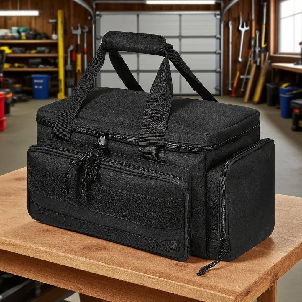 14" Heavy Duty Tactical Tool Bag Non-Slip Base Multipurpose Work Organizer for Handyman,Carpenter,Durable Portable Tool Storage Zpaxo