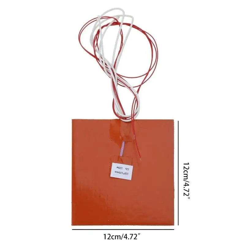 652F 3D Printer Bed Silicone Heated Heating Pad 120x120mm Zpaxo