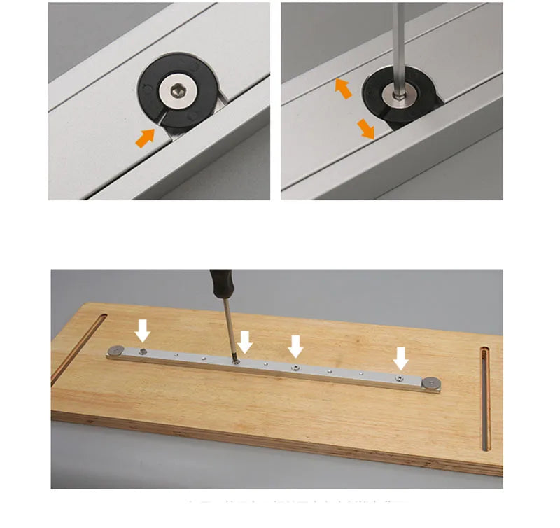 Aluminium Alloy T Track Slot Miter Bar Slider Table Saw Gauge Rod Zpaxo