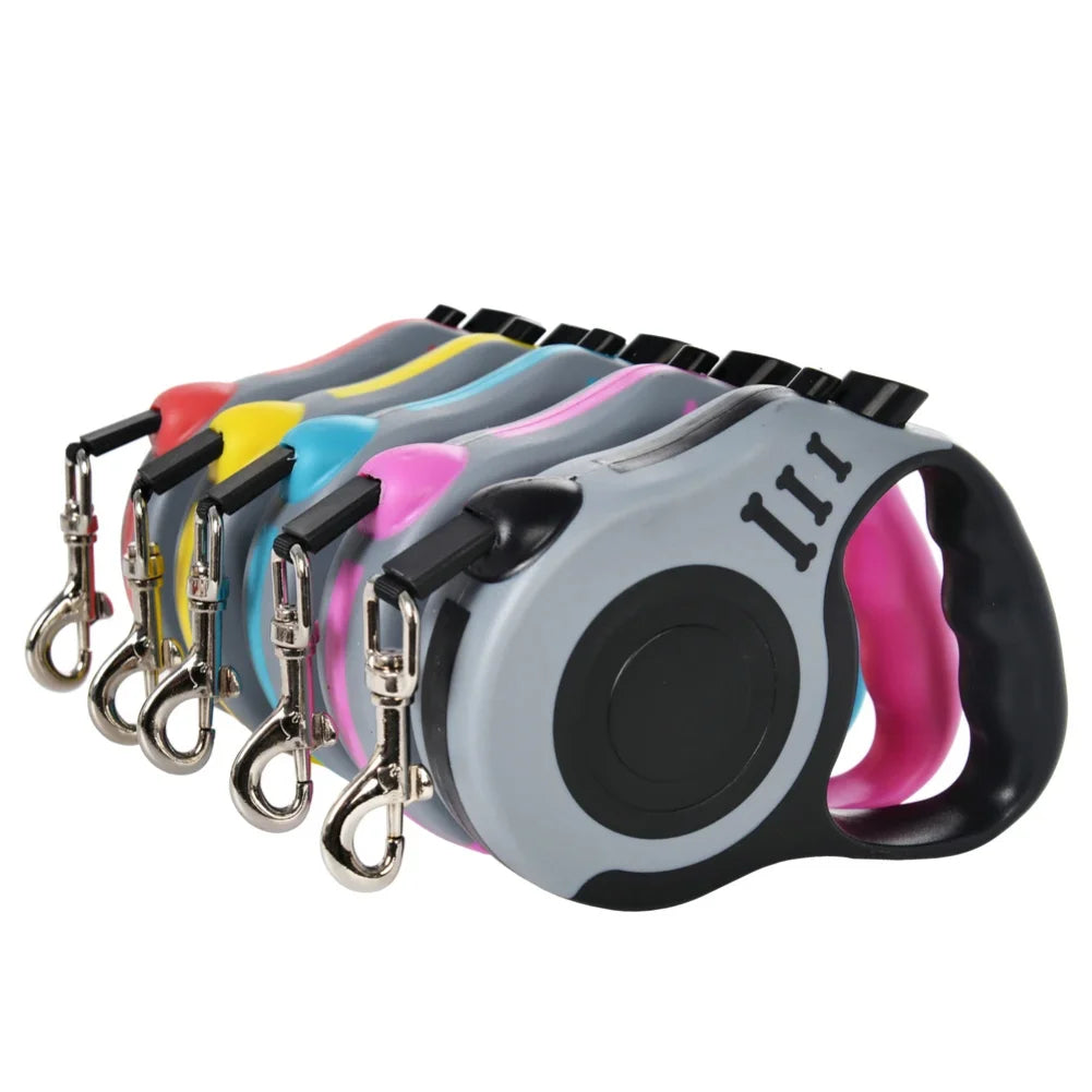 3m 5m Dog Leash for Small Dogs Cat Automatic Retractable Durable Nylon Lead Puppy Outdoor Travel Walking Hiking Traction Rope Zpaxo