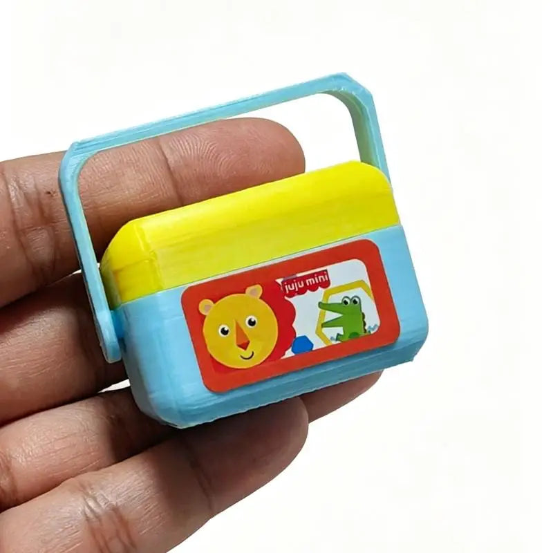 1:12 Miniature Shape Sorting Toy Box – Dollhouse Nursery Decor Dollhouse Miniature Set Zpaxo