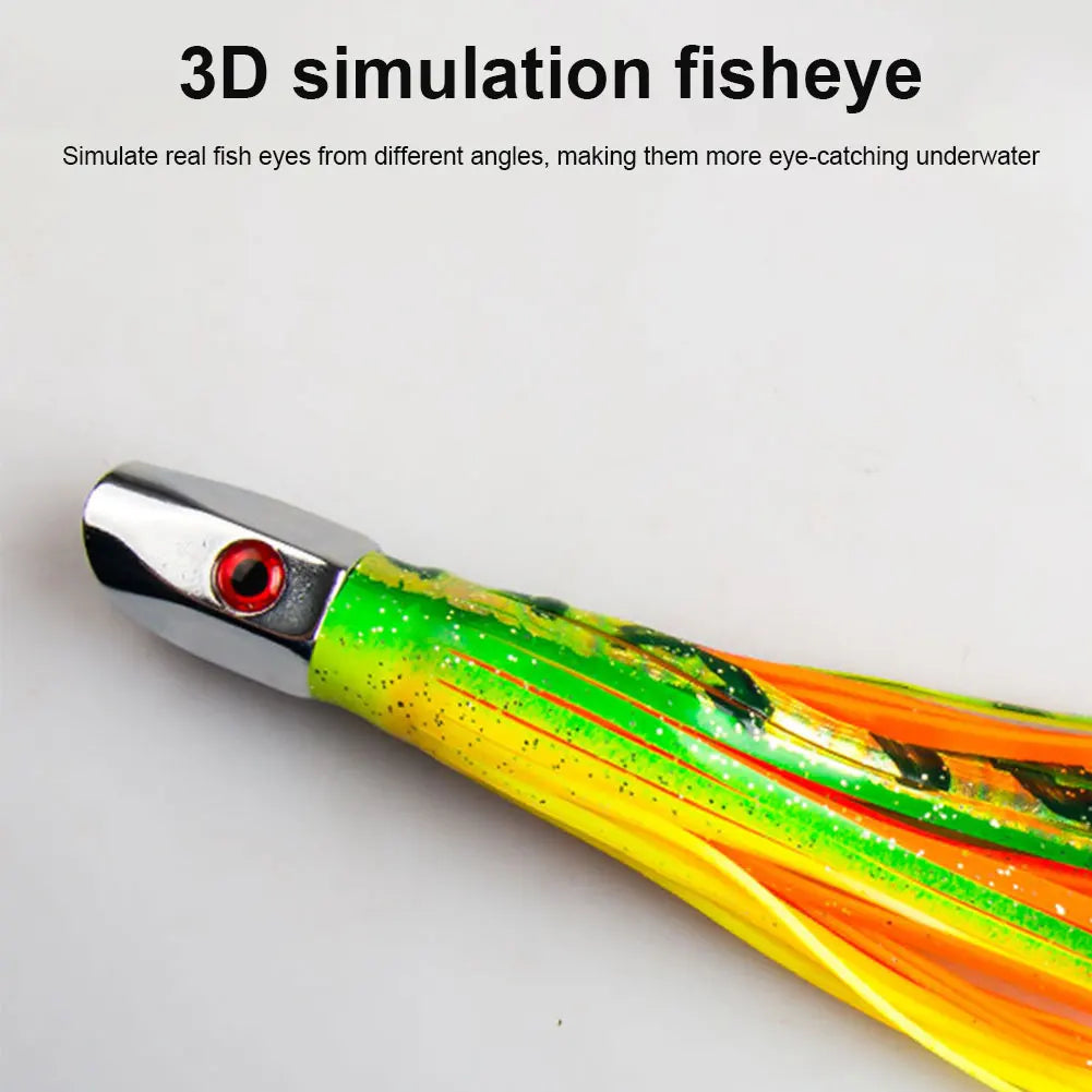 Sea Fishing Lure Copper Head Octopus Big Game Drag Marlin Tuna