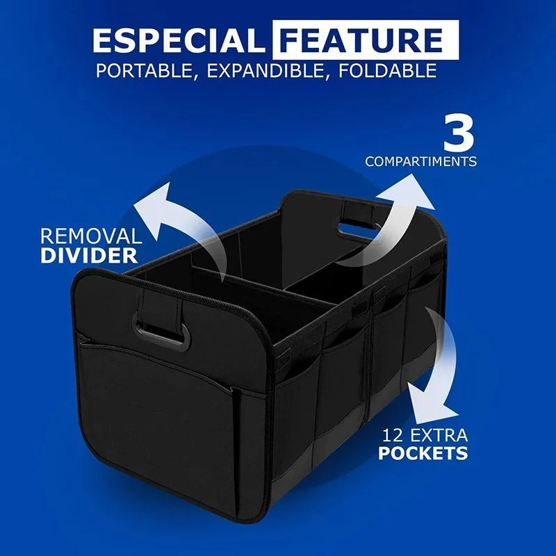 SUV Car Trunk Organizer – Collapsible 600D Oxford Storage Box