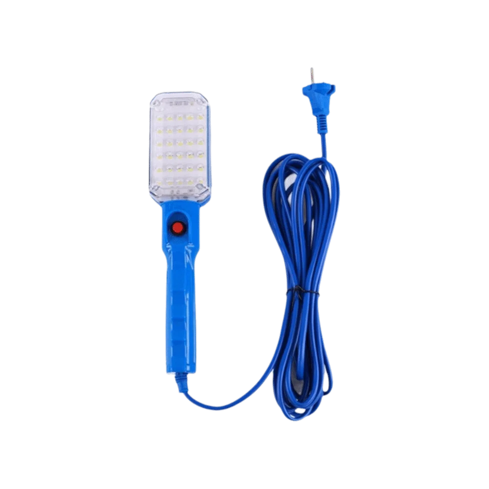Portable 30 LED Workshop Flashlight 220V Magnet Handheld Repair Lamp Zpaxo Blue A