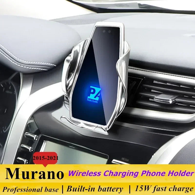 2015-2021 For Nissan Murano Mobile Phone Holder Wireless Charger Car Mount Navigation Bracket GPS Support 360 Rotating Zpaxo