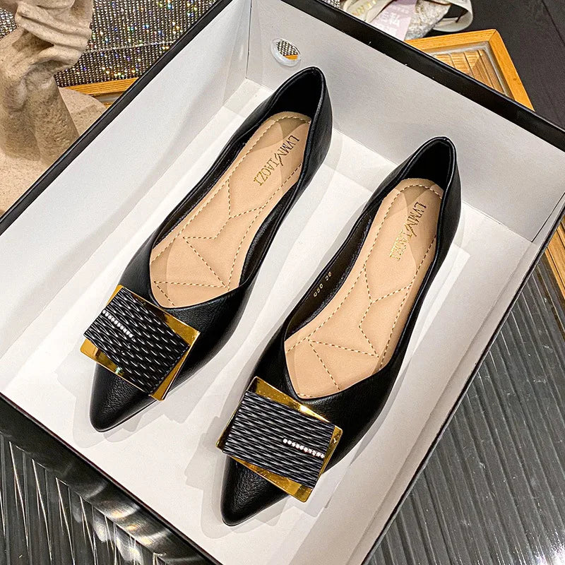 Flat Shoes for Women Spring and Summer 2025 New Casual Non Slip Ladies Shoe Plus Size Women's Shoes 41-43 loafers women Zpaxo