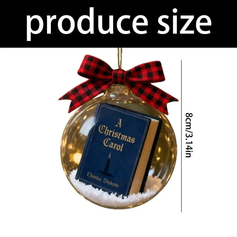 Efficient Acrylic Christmas Carol Hanging Ornament Mini Book Design