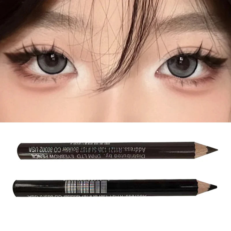 1/2Pcs Black Brown Eyebrow Pencil Waterproof Microblading Eyeliner Pen Tint Tattoo Makeup Long Lasting Quick Draw Eyelash Makeup Zpaxo 2Pcs Mixed