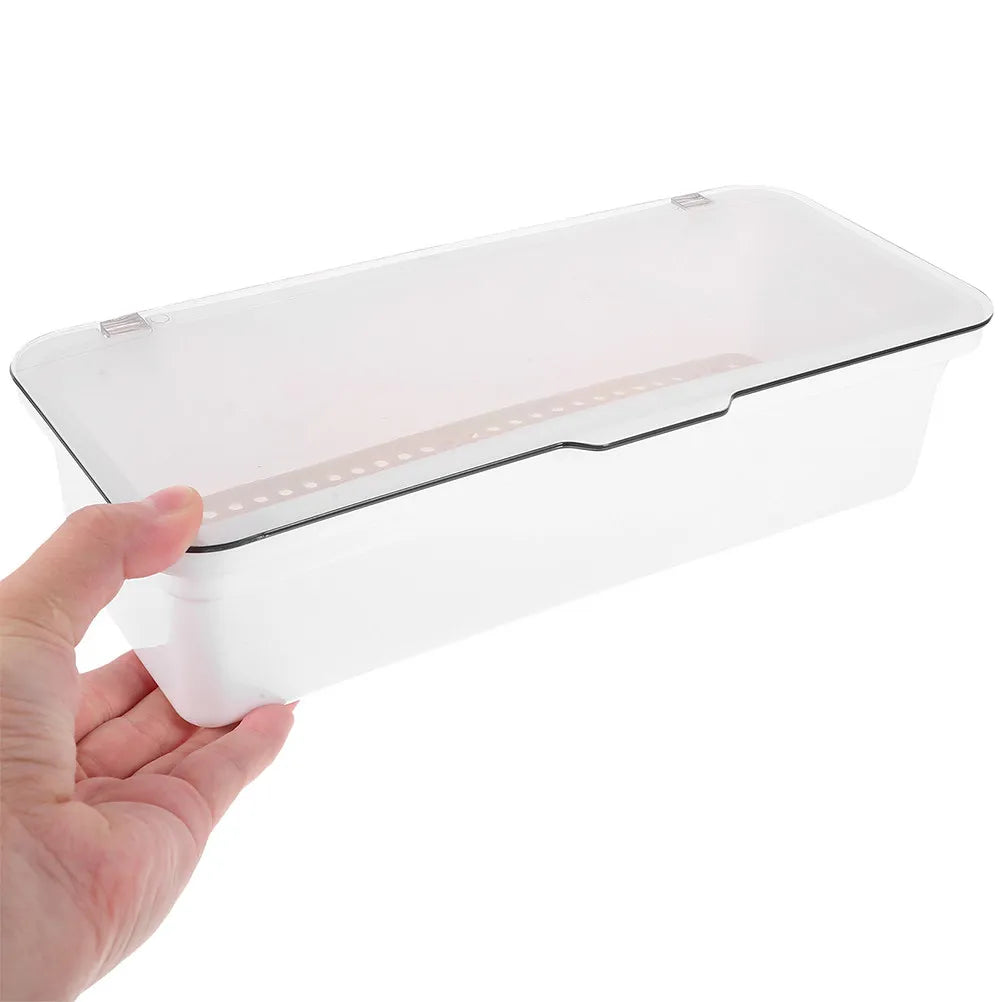 Sleek Chopstick Storage Box Lid Multi Functional Cutlery Organizer