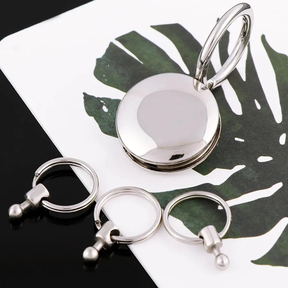 Shackle Hombre Rings Chain Keyring Waist on Keychain Clip Key Chain 4 Ring Keyring Detachable Keychain Holder Zpaxo