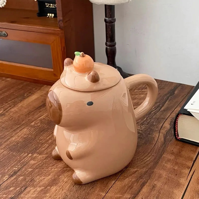 Cute Capybara Ceramic Mug – Kawaii Novelty Coffee Cup Gift Novelty Ceramic Mug Zpaxo
