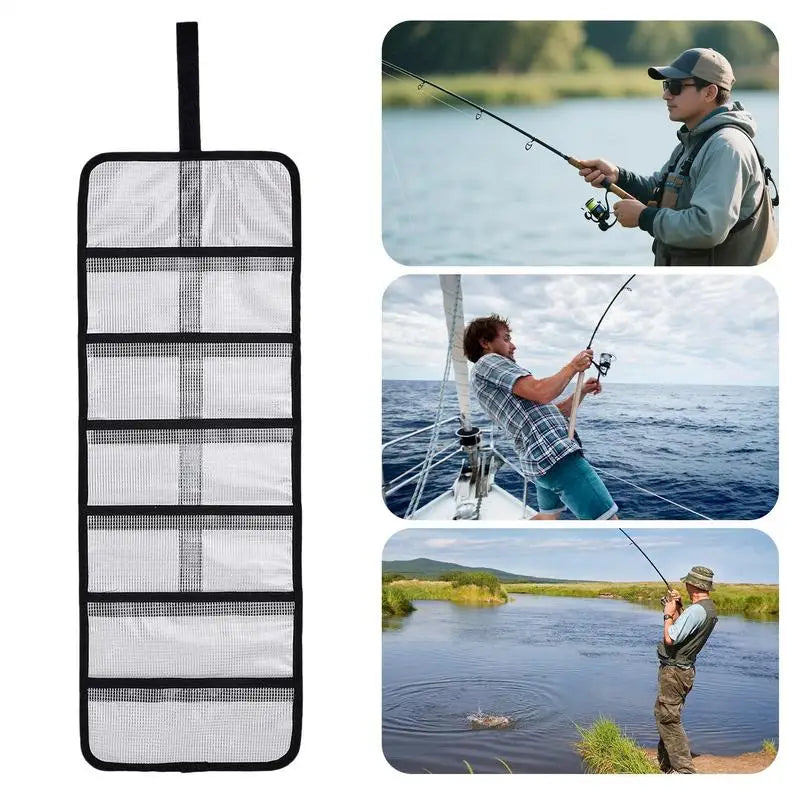 Fishing Lure Wraps PVC Roll Up Bait Protective Covers Portable