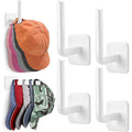 2 4 Punch-free Baseball Cap Hooks Multifunctional Bathroom Storage Zpaxo 4PCS White