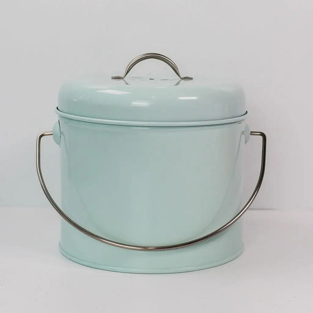 Garden Compost Bin Bucket Candy Carrying Handle Pail Rust Proof Zpaxo