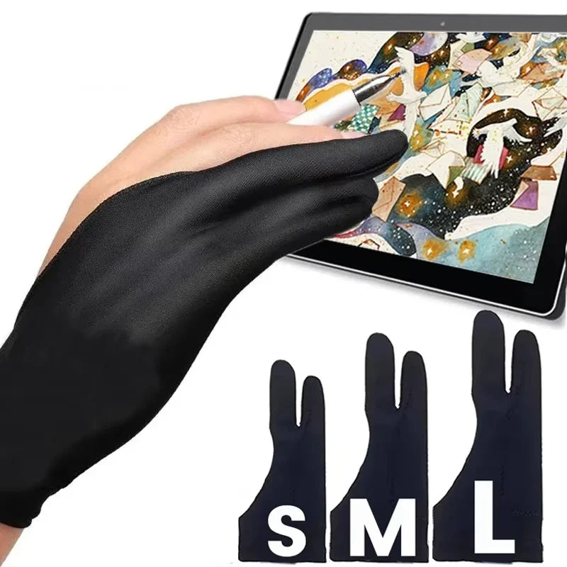 Two-finger Drawing Glove Artist Gloves Anti-touch Screen Graphics