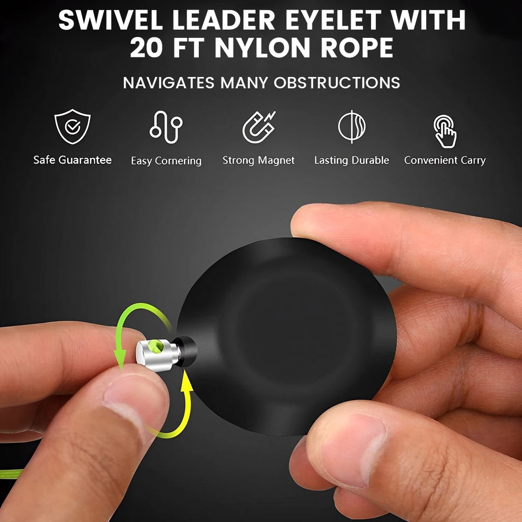 2023 Professional Wiremag Puller Magnetic Cable Pulling StringWall Wire Fishing Guide Tool Garden Repair Threader Outdoor Office Zpaxo