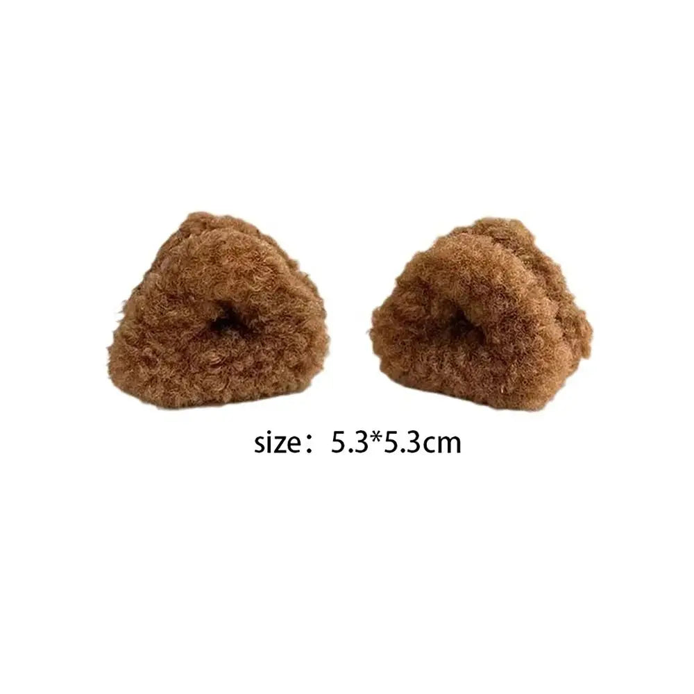 Sweet Plush Hair Clips Cat Ears Shape Ornament Duck Beak Clip Hairpin Zpaxo