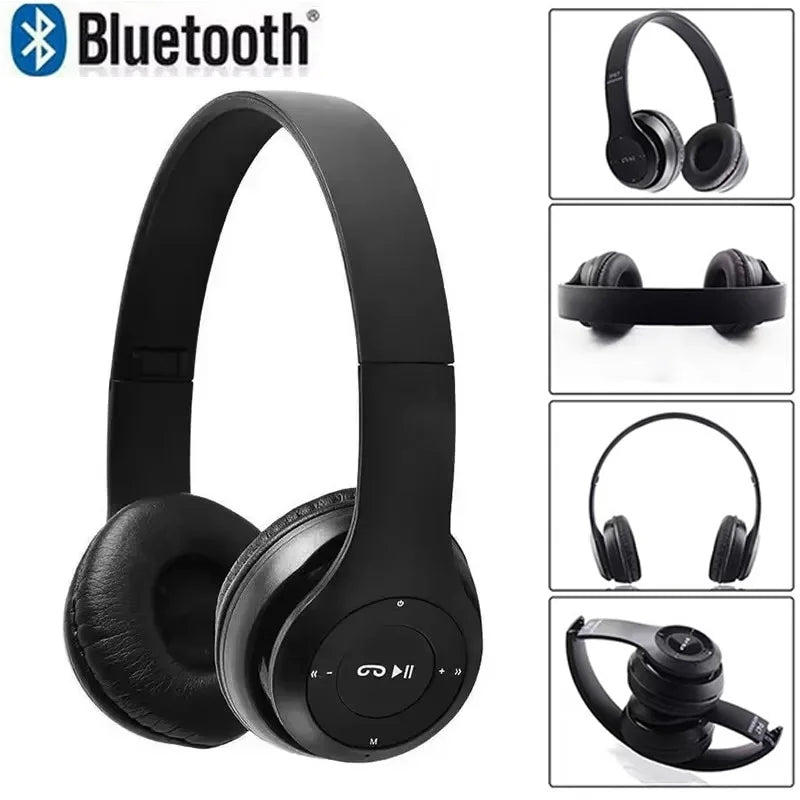 Wireless Bluetooth Headphones Mic Noise Cancelling Headsets 3D Stereo Zpaxo