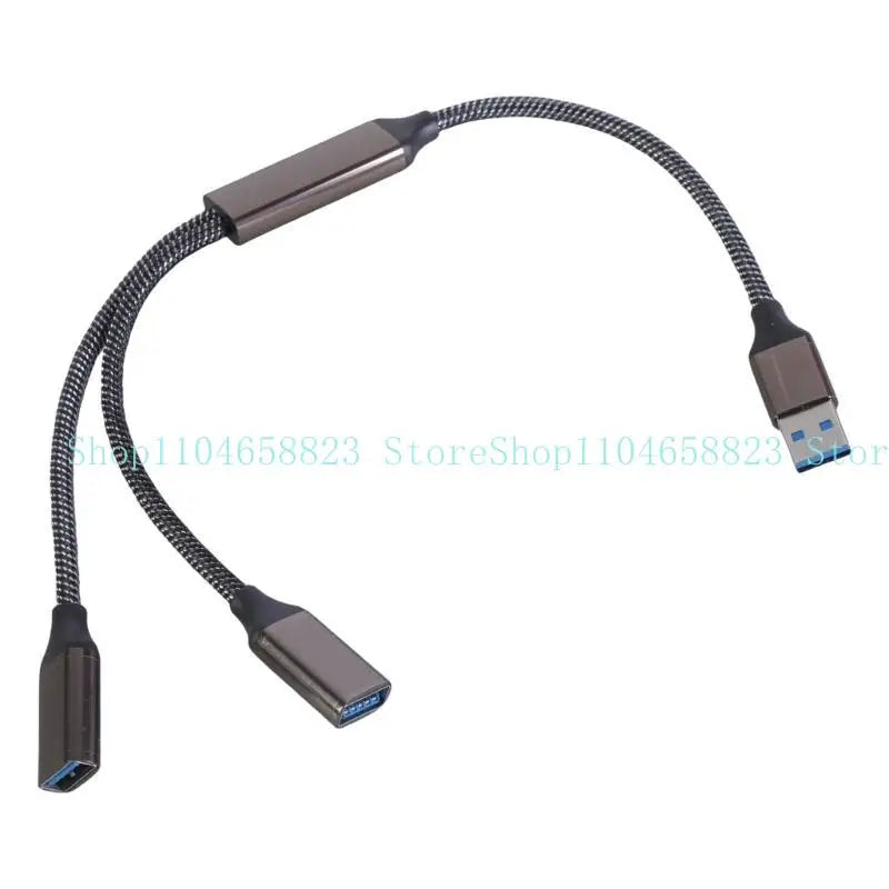 652F USB3 0 Male Double Female Y Splitter Adapter Cable Fast Speed Zpaxo