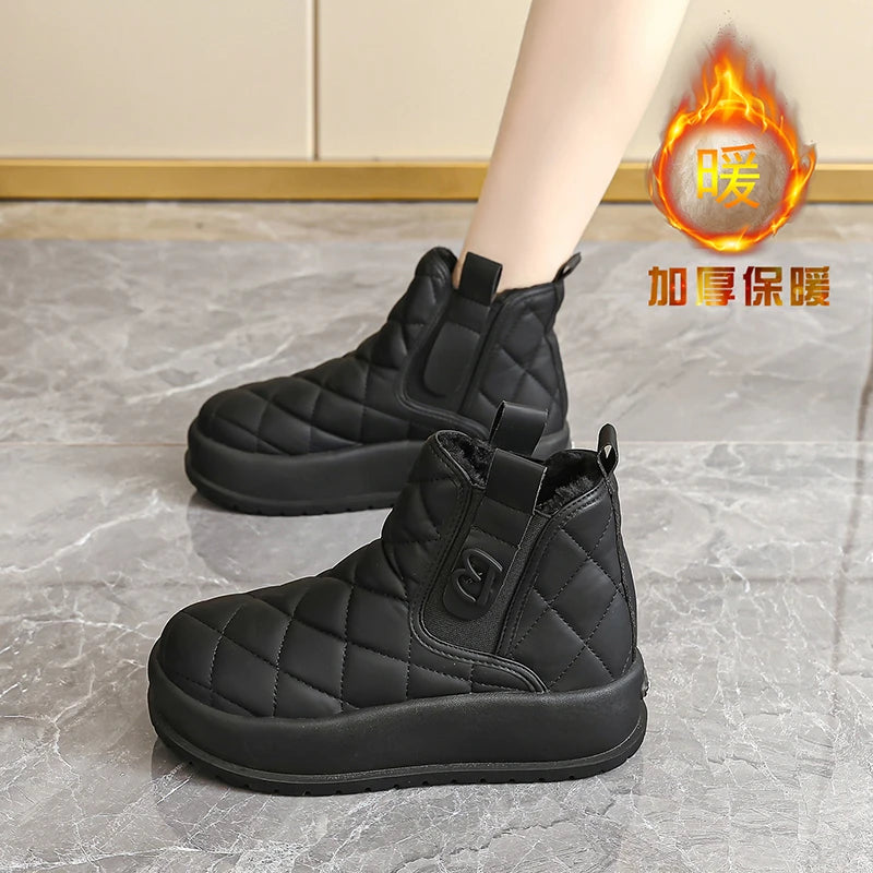 Snow Boots Women Fur Integrated Cold Resistant Women's Winter Plush