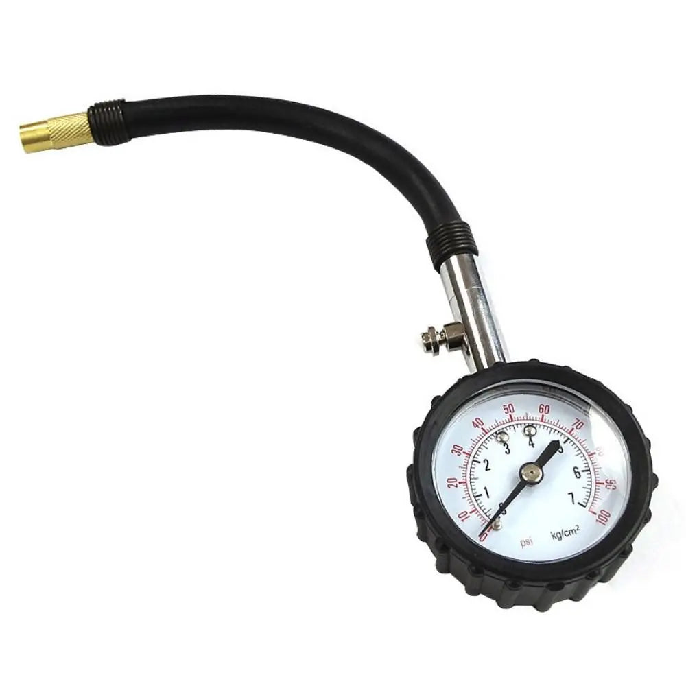 High-precision Tire Pressure Gauge Long Tube 0-100PSI Range Tyre Air Zpaxo
