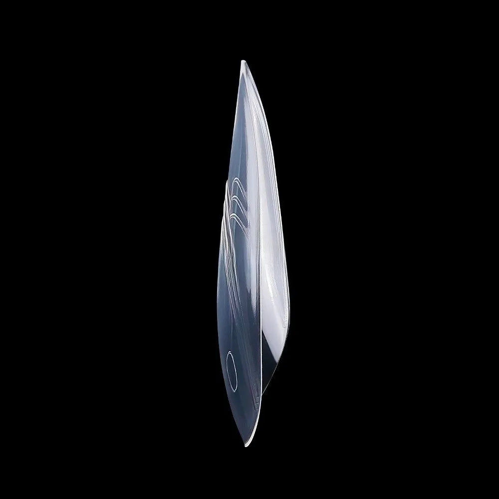15 Sizes Sandwich Nail Forms Transparent Reusable Space No-trace Long Zpaxo