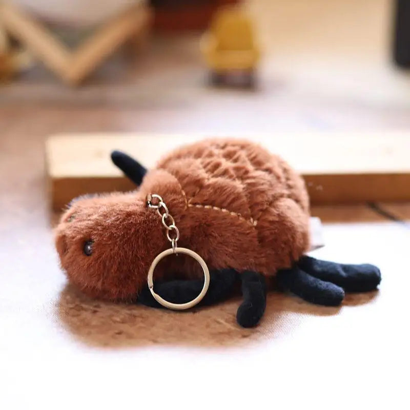 ▶1PCS Small Insect Animal Plush Toy Doll Keychain Cute Snail Bee Creative Stuffed Doll Bag Pendant Keyring Birthday Gift Zpaxo Style5