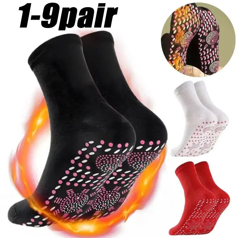 Magnetic Self-Heating Socks for Men & Women | 1–9 Pairs