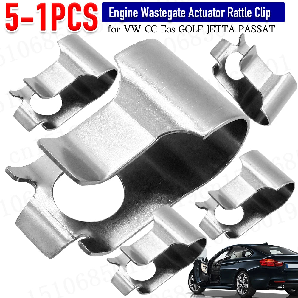 Turbo Wastegate Actuator Rod Rattle Clip Turbocharger Wastegate Actuator Rod Rattle Clip for VW CC Golf Jetta for Audi A3 Zpaxo