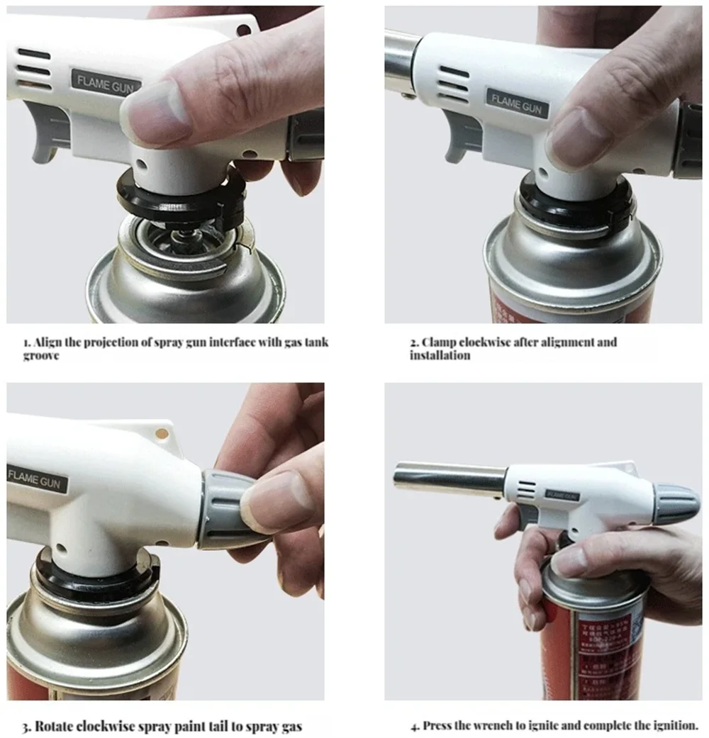 Card burner Outdoor barbecue kitchen baking igniter Flame gun Ceramic core spray gun Small welding torch Zpaxo
