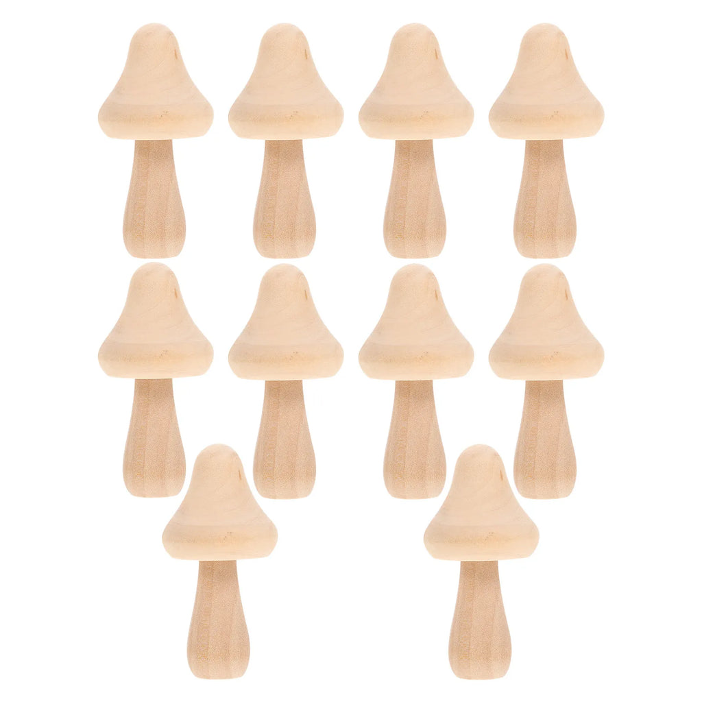 Wooden Mushroom Modeling Unfinished Blank Props Graffiti Art Craft