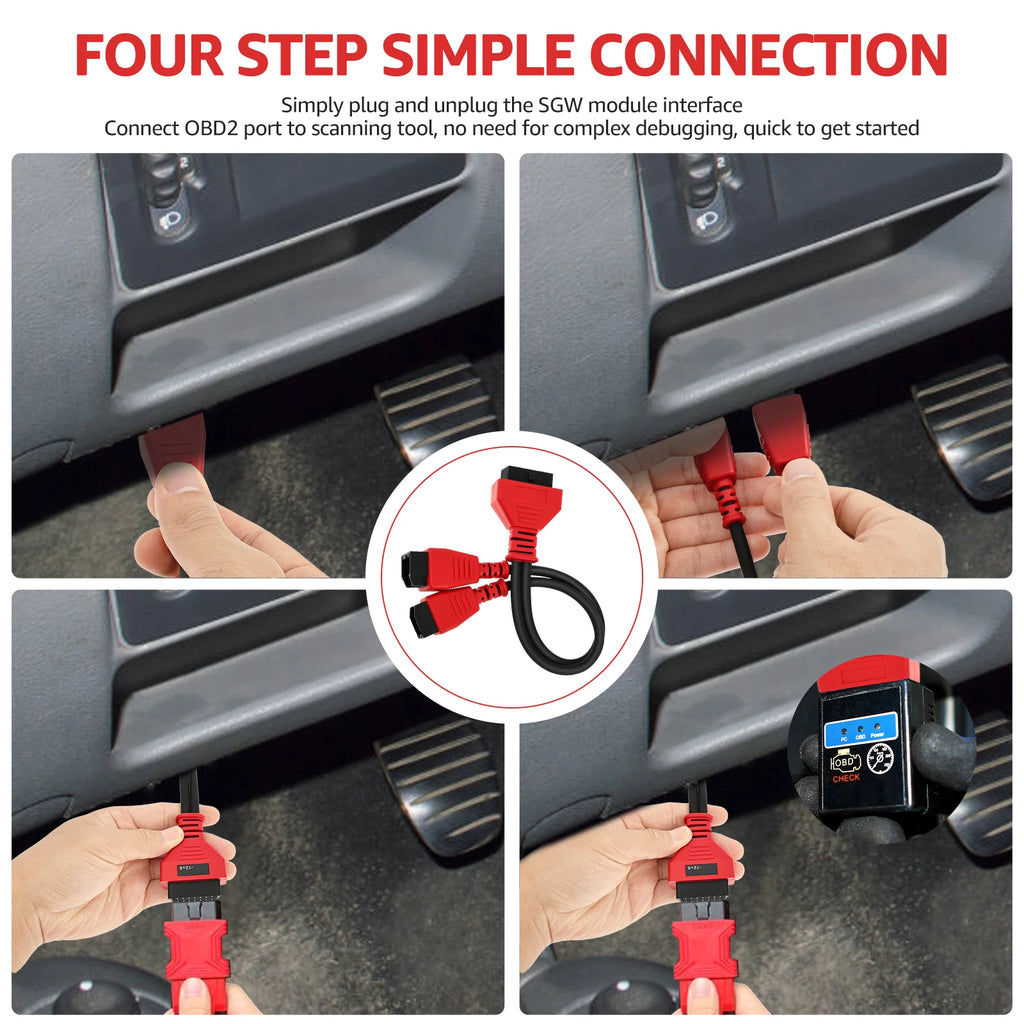 OBD2 Adapter SGW Cable 12+8 adapter Cable Connector Bypass Gateway Protocol Programming for Dodge Ram Jeep Fiat Fca Chrysler Zpaxo