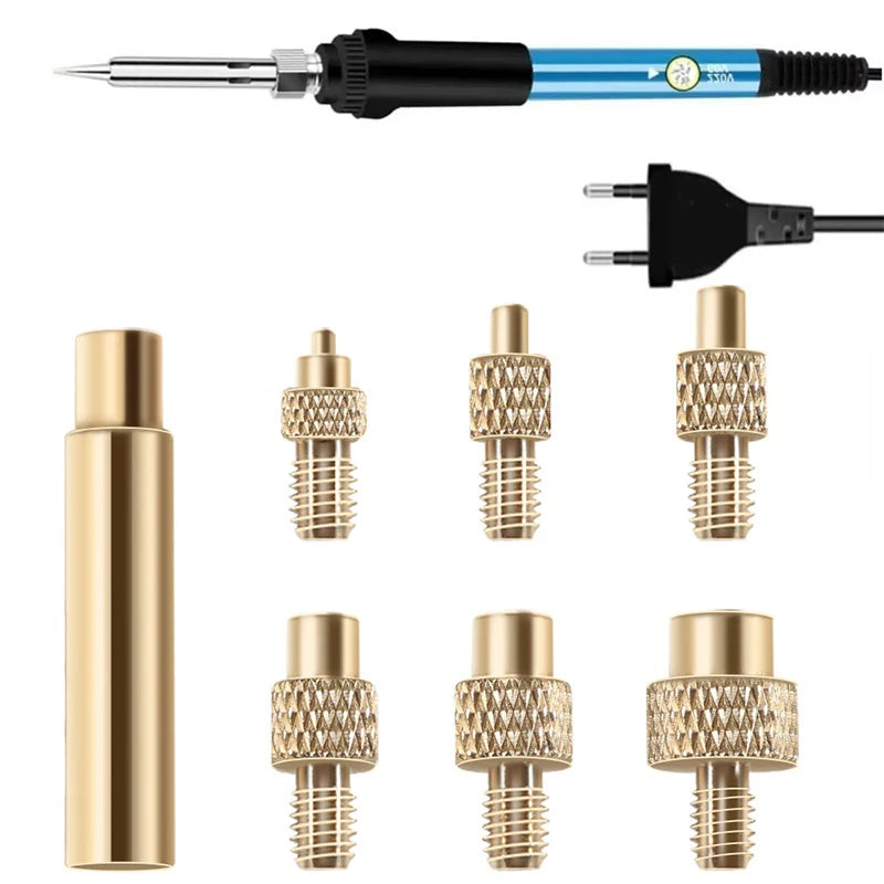 Heat Set Insert Soldering Iron Tip Head M2 M3 M4 M5 M6 M8 Hot Melt Insets Nut Brass Embedded Thread Insertion Kit For 3D Printer Zpaxo
