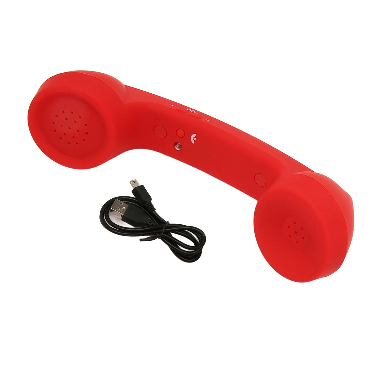 Bluetooth Telephone Handset Mobile Phone Retro Rechargeable Radiation Zpaxo Red