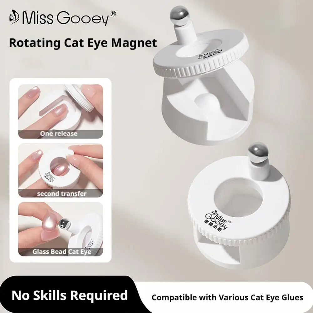360° Rotating Cat Eye Nail Magnet Tool | DIY Gel Nail Art Nail Art Magnet Tool Zpaxo