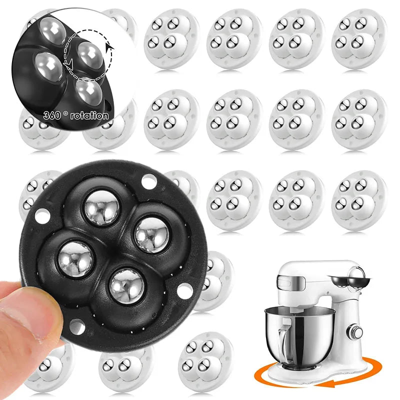 Self-Adhesive Furniture Casters Mini Rotating Wheels 360° Swivel Casters Suitable for Home Daily Furniture Moving Table Leg Pads Zpaxo