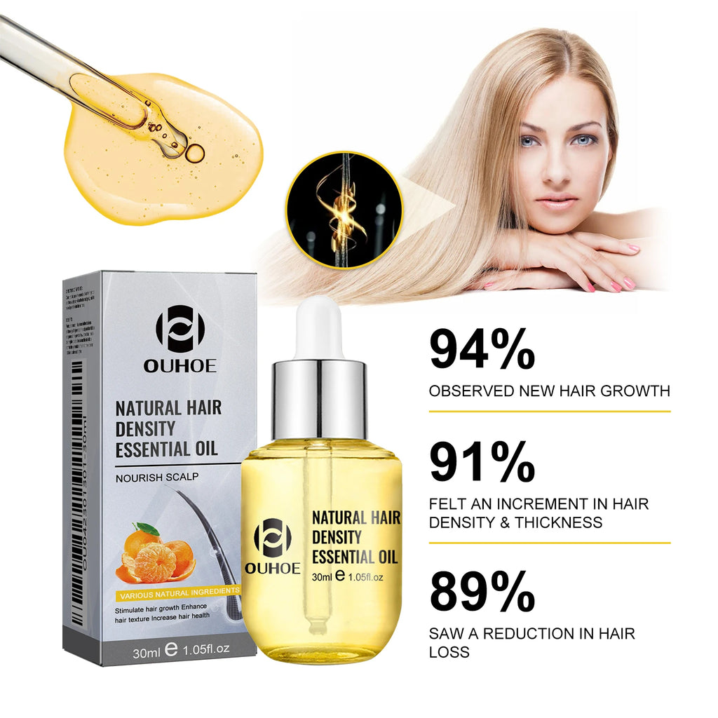 Ouhoe Hair Care Oil for Thinning Hair Scalp Treatment Serum to Strengthen Roots and Repair Damaged Hair 30ml Natural Formula Zpaxo