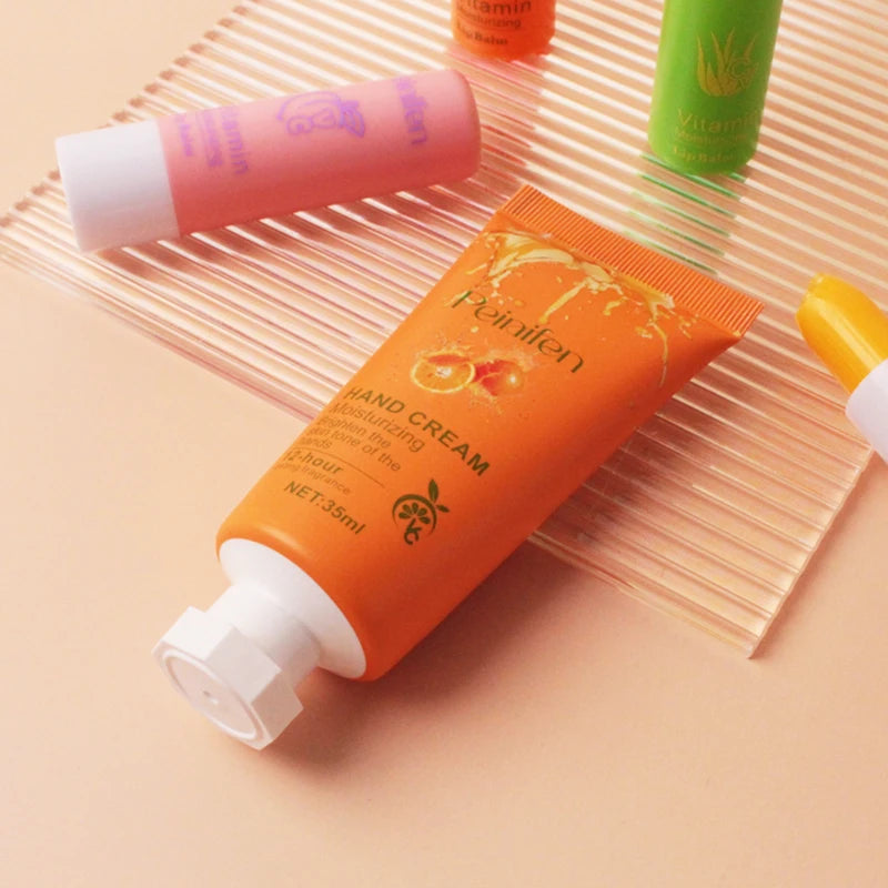 Hand Cream+lipstick Moisturizing Refreshing Non Greasy Smoothly Smear