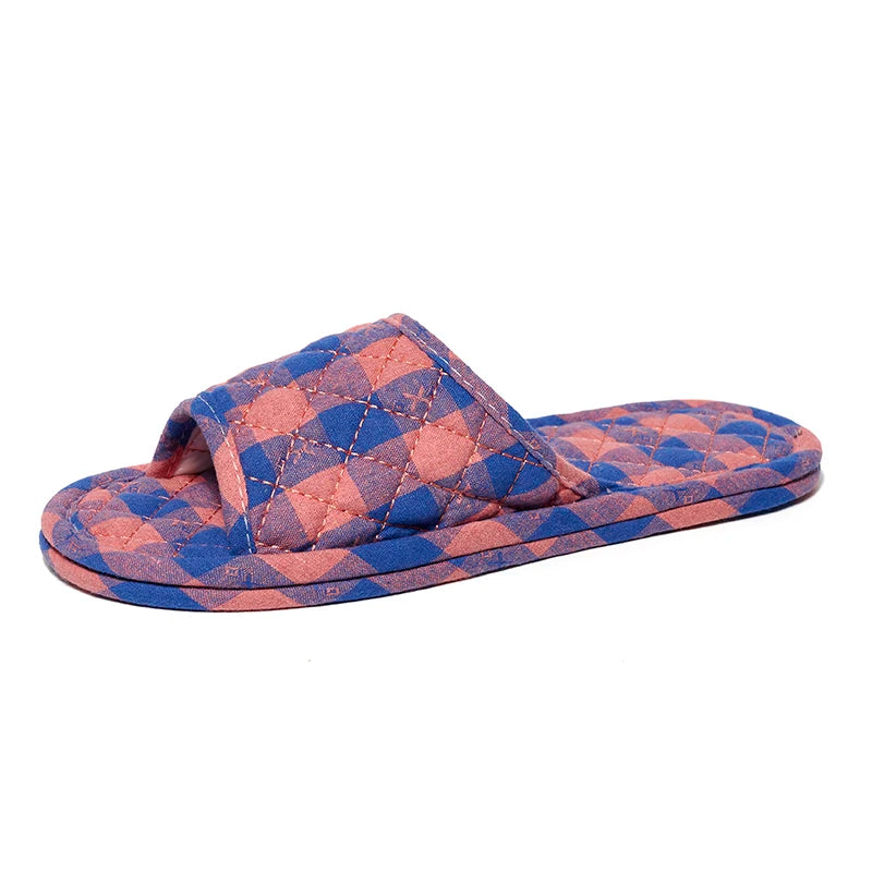 Women Slippers Lightweight Home Shoes Antislip Soft Indoor Fabric