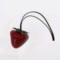 Funny Waterproof Strawberry Key Ring Elegant Alloy Versatile Bag Zpaxo Red