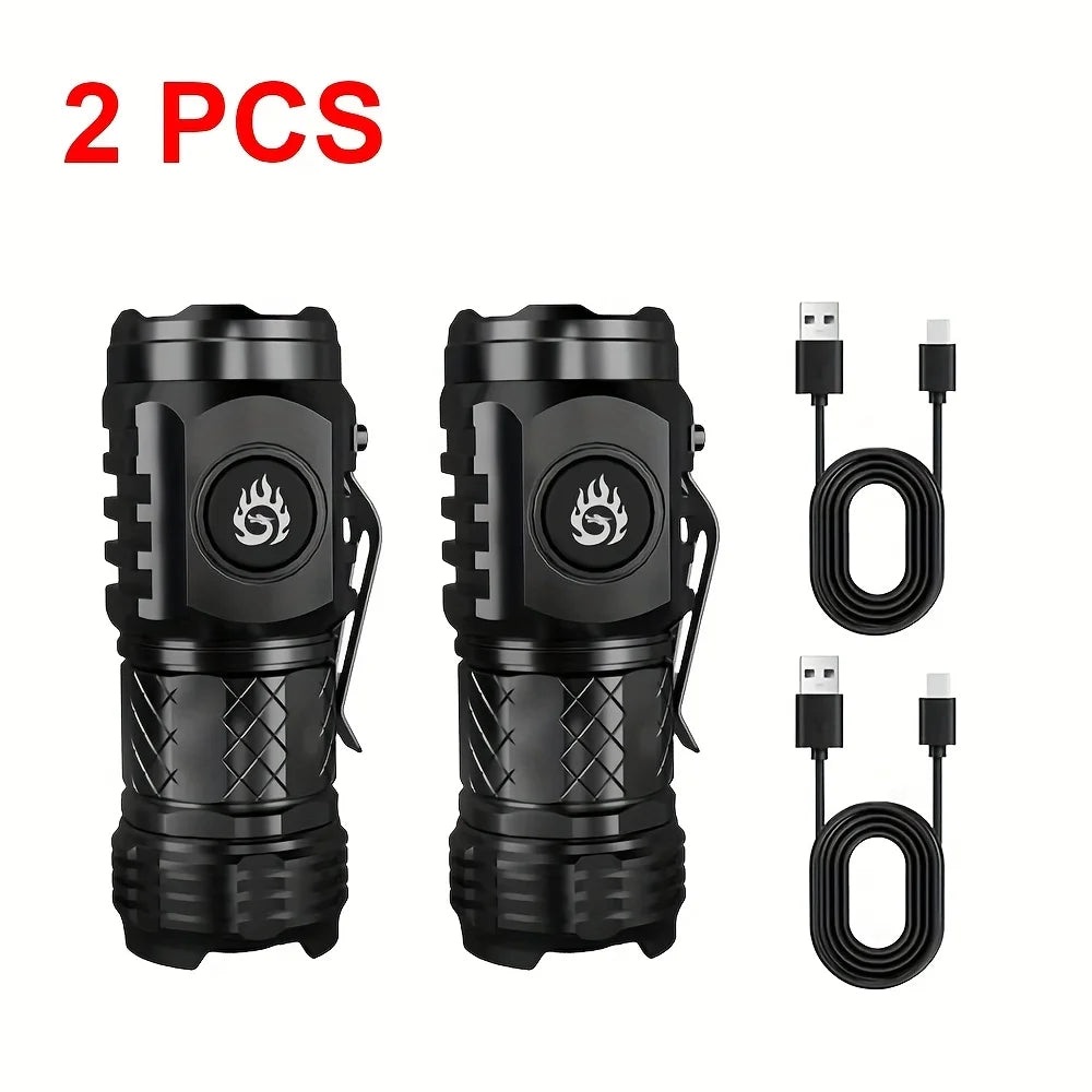 POCKETMAN Mini LED Flashlight B1G1 Free – 5 Modes, USB-C
