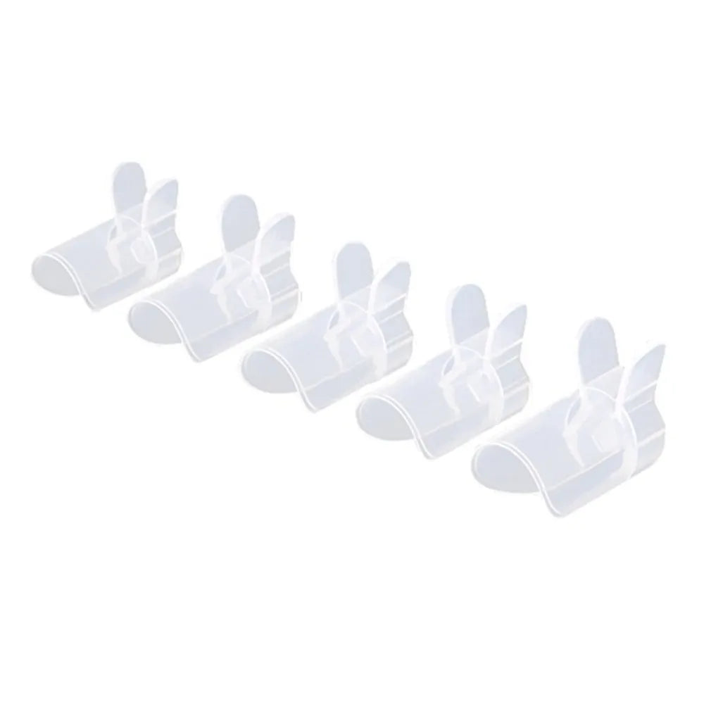 Transparent Nail Protective Cover Reusable Detachable Care Tools Zpaxo Light Grey
