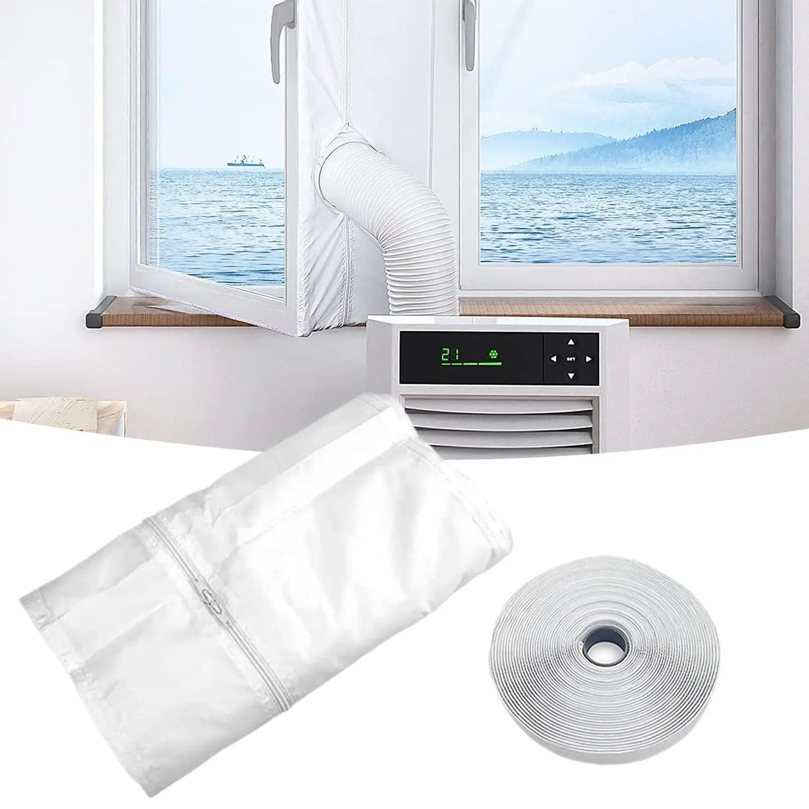 Air Conditioner Window Seal 3 M 4m Portable Universal Mobile Ac Zip